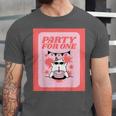 Cool Fun Cute Party Introvert Cat Character Unisex Jersey T-Shirt