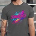 Cowabunga Retro 80s 90s Nostalgia Slang Neon Grunge Art Unisex Jersey T-Shirt