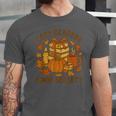 Cozy Readers Book Society Vintage Fall Books & Pumpkin Unisex Jersey T-Shirt
