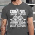 Criminal Justice Degree Graduation Criminal Justice Student Unisex Jersey T-Shirt