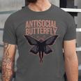 Cryptid Cryptozoology Mothman Introvert -Adults Butterfly Small Crew Neck Classic Fit Short Sleeve Polyester 100 Printed Blended Fabric Unisex Jersey T-Shirt