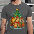 Cute Cats Reading Books Christmas Tree Unisex Jersey T-Shirt Cute Cats Reading Books Christmas Tree Unisex Jersey T-Shirt
