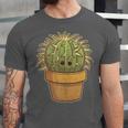 Cute Golden Barrel Cactus Introvert Distressed Unisex Jersey T-Shirt Cute Golden Barrel Cactus Introvert Distressed Unisex Jersey T-Shirt
