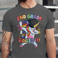 Dabbing 2nd Grade Unicorn Graduation Class Of 2021 Nailed It Unisex Jersey T-Shirt