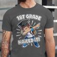 Dabbing Graduation Boy 1st Grade Class Of 2021 Nailed It Unisex Jersey T-Shirt
