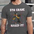 Dabbing Graduation Class Of 2025 Girls 5th Grade Nailed It Unisex Jersey T-Shirt