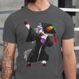 Dabbing Unicorn Cap And Gown Graduate 2021 Graduation Day Unisex Jersey T-Shirt