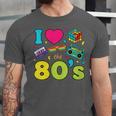 Dad I Love The 80's Retro 80s Nostalgia For Dad Unisex Jersey T-Shirt