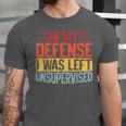 In My Defense i Was Left Unsupervised Introvert Unisex Jersey T-Shirt In My Defense i Was Left Unsupervised Introvert Unisex Jersey T-Shirt