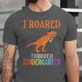 Dinosaur Graduation I Roared Through Kindergarten T-Shirt Unisex Jersey T-Shirt