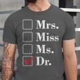 Doctor Graduation Honorific Titles List Unisex Jersey T-Shirt