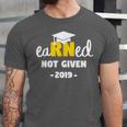 Earned Not Given Shirt RN Nurses Graduation 2019 Her Unisex Jersey T-Shirt