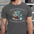 Easily Distracted By Dragons And Books Introvert Shirt Unisex Jersey T-Shirt Easily Distracted By Dragons And Books Introvert Shirt Unisex Jersey T-Shirt