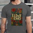 Elder Emo Floral Gothic Vintage Nostalgia Unisex Jersey T-Shirt