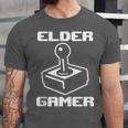 Elder Gamer Retro Video Game Nostalgia Old Gamer Unisex Jersey T-Shirt