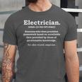 Electrician Definition Graduation Graduate Unisex Jersey T-Shirt
