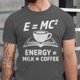 EMC2 Energy Milk x Coffee Science Book Math Lover Unisex Jersey T-Shirt