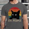 Ew People Introvert Cat Lover Cat Lady Vintage Unisex Jersey T-Shirt