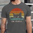 Ew People Retro Cat Cat Lover Introvert Unisex Jersey T-Shirt