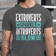 Extroverts Sparkle Introverts Glow Introvert Unisex Jersey T-Shirt