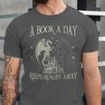 Fantasy Book Club Dragon Reader Book A Day Keep Reality Away Unisex Jersey T-Shirt Fantasy Book Club Dragon Reader Book A Day Keep Reality Away Unisex Jersey T-Shirt
