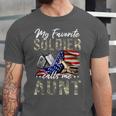 My Favorite Soldier Calls Me Aunt US Army Graduation Aunt Unisex Jersey T-Shirt