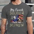 My Favorite Soldier Calls Me Nephew Army Graduation Nephew Unisex Jersey T-Shirt