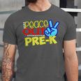 First Day Of School Shirt Peace Out Pre-K Graduation Kids So Unisex Jersey T-Shirt