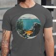 Fish Bowl Frutiger Aero Y2K Retro Vibes Unisex Jersey T-Shirt