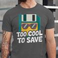 Floppy Disk Retro Tech Nostalgia Old School Computing Humor Unisex Jersey T-Shirt