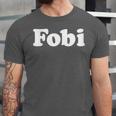 Fobi Fear Of Being Included Men Women Introvert Unisex Jersey T-Shirt Fobi Fear Of Being Included Men Women Introvert Unisex Jersey T-Shirt