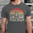 Never Forget Retro Nostalgia Vintage Cassette Unisex Jersey T-Shirt