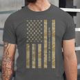 Frutiger Aero Aesthetic Retro Tech Desert Camo Distressed Unisex Jersey T-Shirt