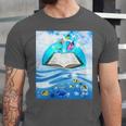 Frutiger Aero Aesthetic Tech Book Butterfly Unisex Jersey T-Shirt