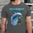 Frutiger Aero Splashy Dolphin Y2k Aesthetic Graphic Unisex Jersey T-Shirt Frutiger Aero Splashy Dolphin Y2k Aesthetic Graphic Unisex Jersey T-Shirt