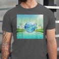 Frutiger Aero Y2k Aesthetic Palm Trees Cyber Beach World Unisex Jersey T-Shirt Frutiger Aero Y2k Aesthetic Palm Trees Cyber Beach World Unisex Jersey T-Shirt