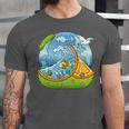 Frutiger Aero Y2K Fashion Trends Statement Piece Tech Orange Unisex Jersey T-Shirt