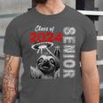 Fun Trendy UFO Sloth Graduation Class Of 2024 Senior Unisex Jersey T-Shirt