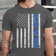 Funny Class Of 2021 American Flag Senior Graduation Unisex Jersey T-Shirt