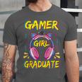 Gamer Girl Graduate Shirt Girls Kids Gamer Graduation Unisex Jersey T-Shirt