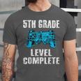 Gamer Graduation 5th Grade Level Complete Video Games Boys Unisex Jersey T-Shirt