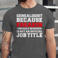 Genealogist Miracle Worker Genealogy Graduation Unisex Jersey T-Shirt