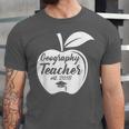 Geography Teacher Est 2018 School GraduationShirt Unisex Jersey T-Shirt