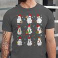 Ghosts Wearing Santa Hats Reading Books Christmas Book Lover Unisex Jersey T-Shirt Ghosts Wearing Santa Hats Reading Books Christmas Book Lover Unisex Jersey T-Shirt