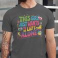 This Girl Just Wants To Be Left Alone Retro Nostalgia Unisex Jersey T-Shirt