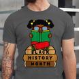 Girl Kid Reading Book Black History Month Bookworm Unisex Jersey T-Shirt Girl Kid Reading Book Black History Month Bookworm Unisex Jersey T-Shirt