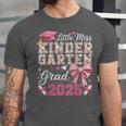Girls Little Miss Kindergarten Grad 2025 Coquette Graduation Unisex Jersey T-Shirt