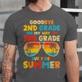 Goodbye 2nd Grade Graduation To 3rd Grade Hello Summer Kids Unisex Jersey T-Shirt