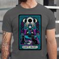 Gothic Girl Tarot Card Introverted Reader And Reading Unisex Jersey T-Shirt