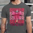 Graduate 2025 For Senior 2025 Graduation Coquette Pink Bow Unisex Jersey T-Shirt